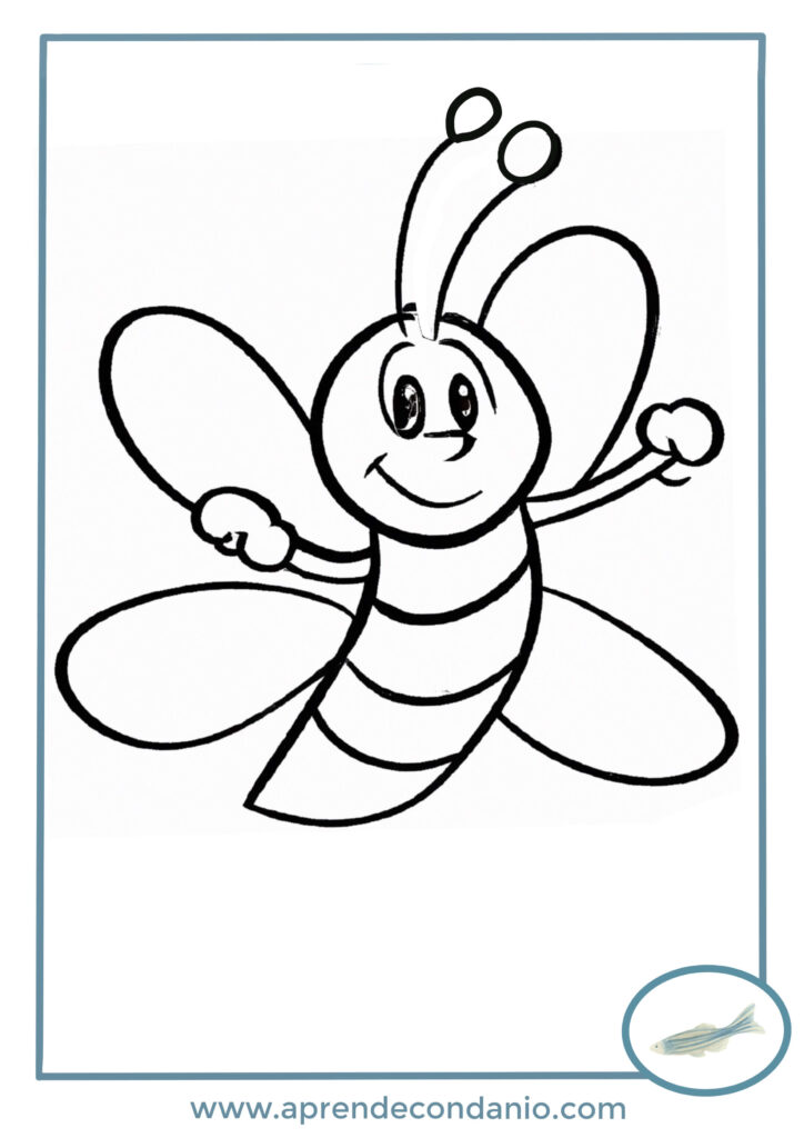 dibujos de abejas para colorear