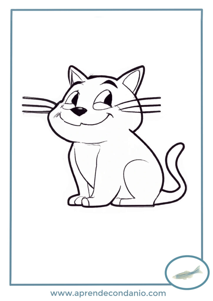 dibujos de gatos para colorear