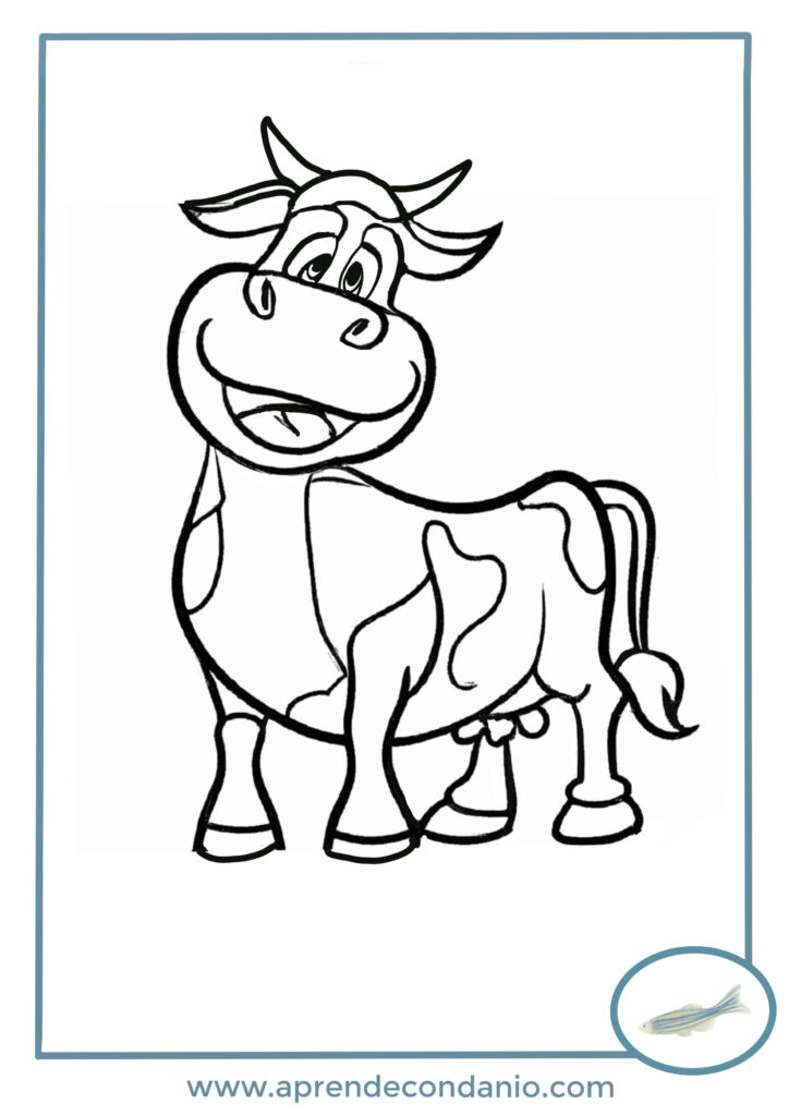 vaca para dibujar